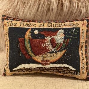 Holiday Christmas Pillow Saint Nicholas Jesus angels The Magic of Christmas